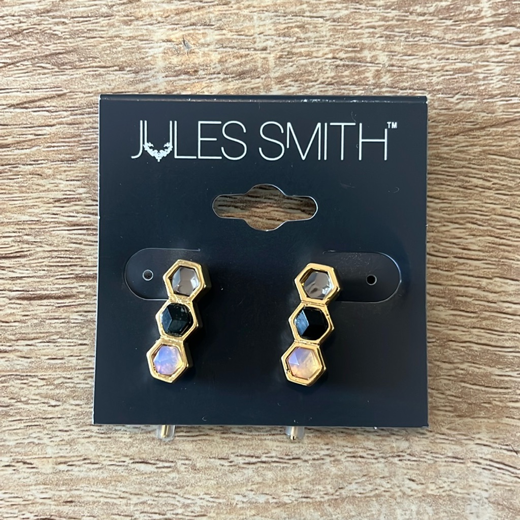 Jules Smith Gold Earrings Brand New
